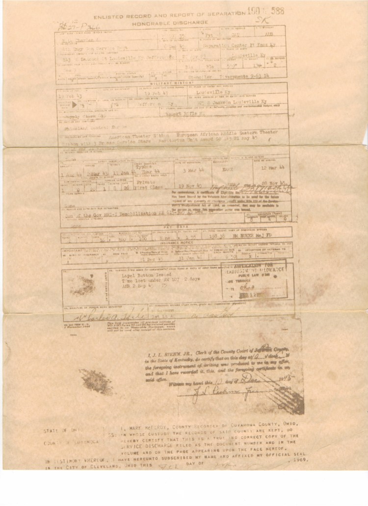 Honorable Discharge copy