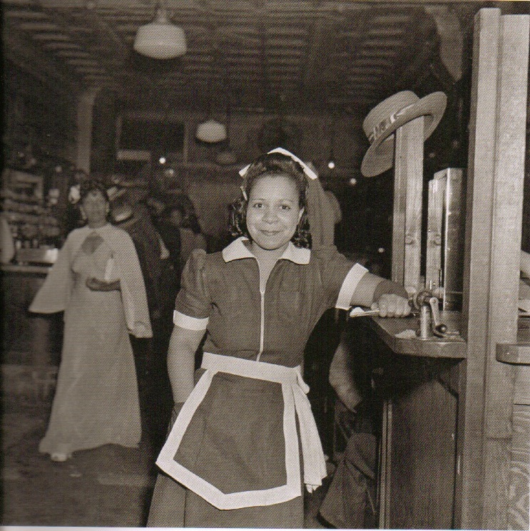 Waitress at the Crawford Grill 1952