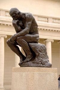 The Thinker, Auguste Rodin.